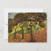 Landschap, bomen en figuren van Vincent van Gogh (Voorkant)