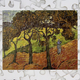 Landschap, bomen en figuren van Vincent van Gogh Legpuzzel