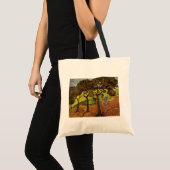 Landschap, bomen en figuren van Vincent van Gogh Tote Bag (Voorkant (product))