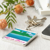 Landschap Bora bora Sleutelhanger (Zijkant)