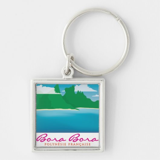 Landschap Bora bora Sleutelhanger (Voorkant)