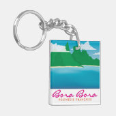 Landschap Bora bora Sleutelhanger (Voorkant Links)