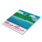 Landschap Bora bora Tegeltje (Zijkant)