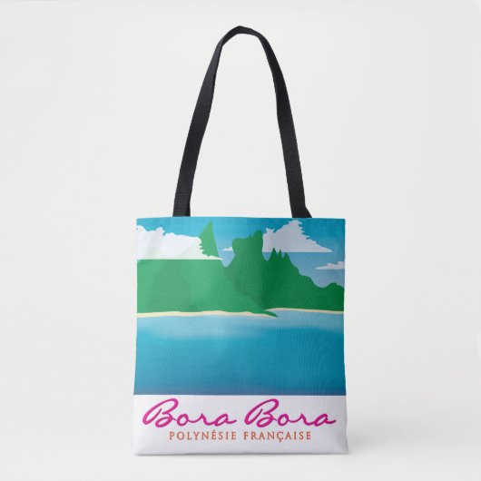 Landschap Bora bora Tote Bag (Voorkant)