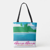 Landschap Bora bora Tote Bag (Achterkant)