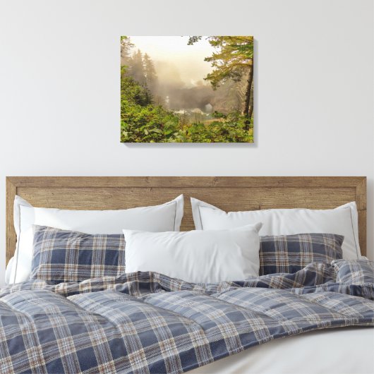 Landschap bos en oceaan canvas afdruk (Insitu (Slaapkamer))