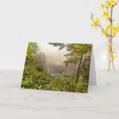 Landschap bos en oceaan kaart (Gele Bloem)