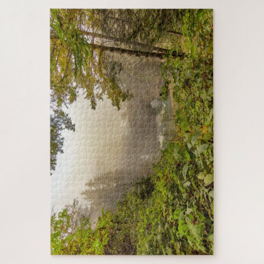 Landschap bos en oceaan legpuzzel (Verticaal)