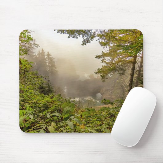 Landschap bos en oceaan muismat (Met muis)