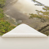 Landschap bos en oceaan sherpa deken (3/4)