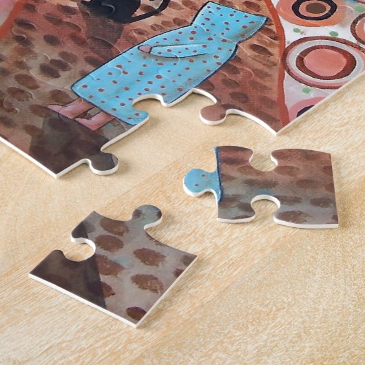 Landschap bostuin legpuzzel (Zijkant)