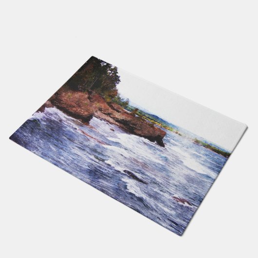 Landschap boven het schiereiland deurmat (Schuin)