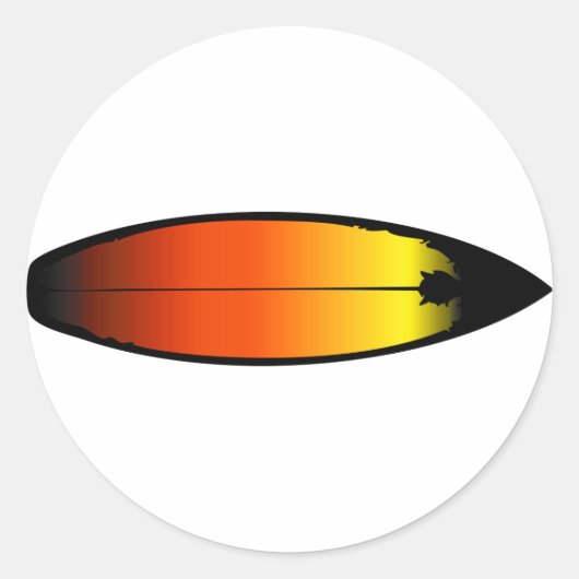 Landschap bovenaan ronde sticker (Voorkant)