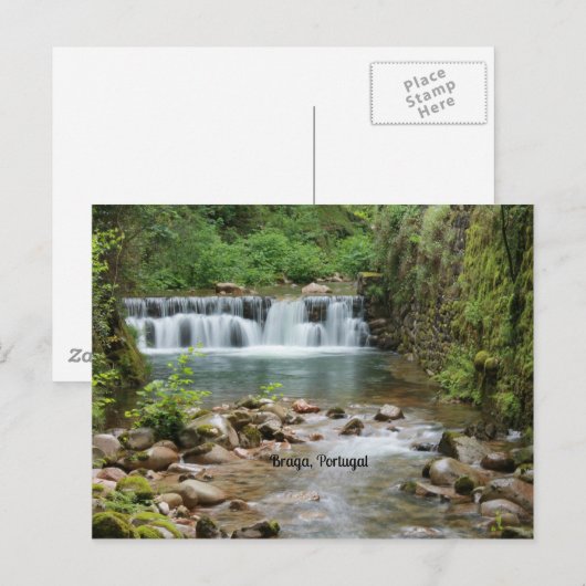 Landschap Braga, Portugal Briefkaart (Voorkant / Achterkant)