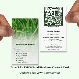 Landschap Branding QR Code Foto Lawn Care Visitekaartje