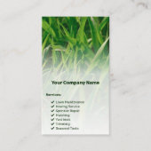 Landschap Branding QR Code Foto Lawn Care Visitekaartje (Voorkant)
