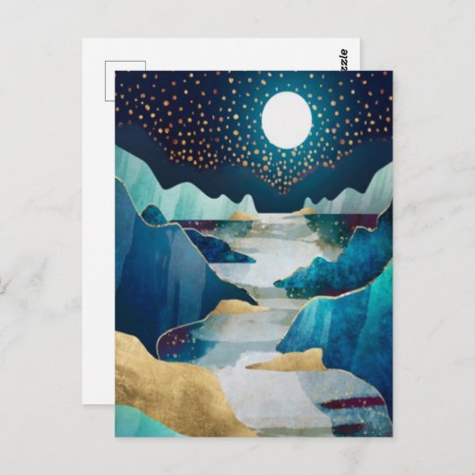 landschap briefkaart (Voorkant / Achterkant)