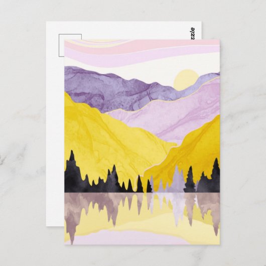 landschap briefkaart (Voorkant / Achterkant)