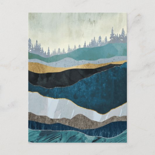 landschap briefkaart (Voorkant)