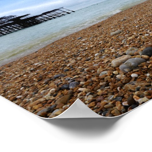 Landschap Brighton West Pier Poster (Hoek)