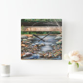 Landschap Brook Art Vierkante Klok (Huis)