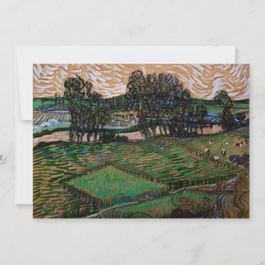 Landschap, Brug over de Oise door Vincent van Gogh (Voorkant)