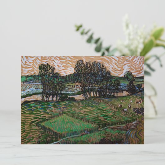 Landschap, Brug over de Oise door Vincent van Gogh (Staand voorkant)