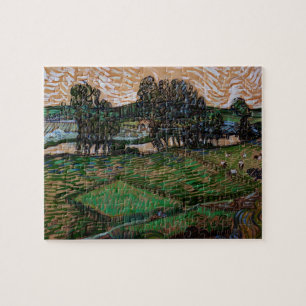Landschap, Brug over de Oise door Vincent van Gogh Legpuzzel