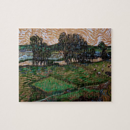 Landschap, Brug over de Oise door Vincent van Gogh Legpuzzel (Horizontaal)