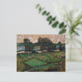 Landschap, Brug over Oise door Vincent van Gogh Briefkaart (Staand voorkant)