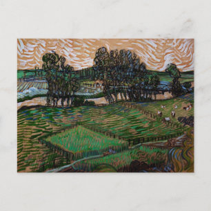 Landschap, Brug over Oise door Vincent van Gogh Briefkaart