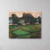 Landschap, Brug over Oise door Vincent van Gogh Canvas Afdruk (Voorkant)