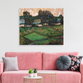 Landschap, Brug over Oise door Vincent van Gogh Canvas Afdruk (Insitu (Woonkamer))