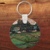 Landschap, Brug over Oise door Vincent van Gogh Sleutelhanger (Voorkant)