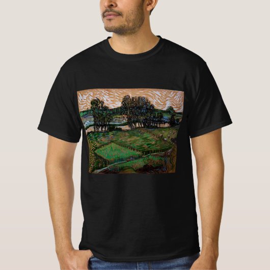 Landschap, Brug over Oise door Vincent van Gogh T-shirt (Voorkant)