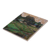 Landschap, Brug over Oise door Vincent van Gogh Tegeltje (Zijkant)