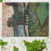 Landschap, Brug over Oise door Vincent van Gogh Theedoek (Gevouwen)