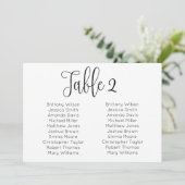 Landschap bruiloft zitkaart. Modern tafelplan Kaart (Staand voorkant)