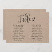 Landschap bruiloft zitkaart. Rustiek modern Kaart (Voorkant / Achterkant)