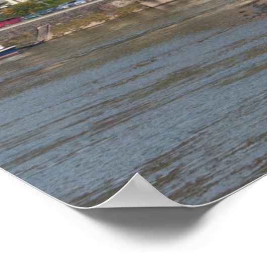 Landschap Burg Gutenfels Castle Poster (Hoek)