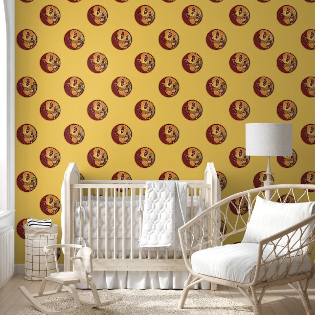 Landschap Button - Kokopelli Moon Feather 1a Behang (Kinderen)