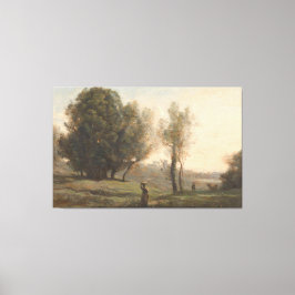 Landschap Camille Corot, c. 1872 Canvas Afdruk