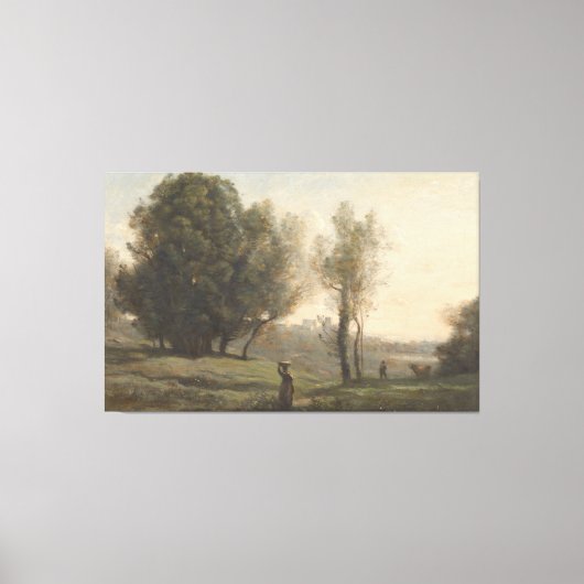 Landschap Camille Corot, c. 1872 Canvas Afdruk (Voorkant)