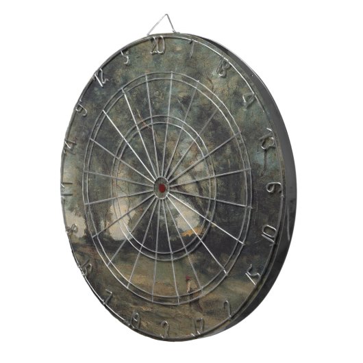 Landschap (Camille Corot) Dartbord (Voorkant Rechts)