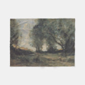 Landschap (Camille Corot) Fleece Deken (Voorkant (Horizontaal))