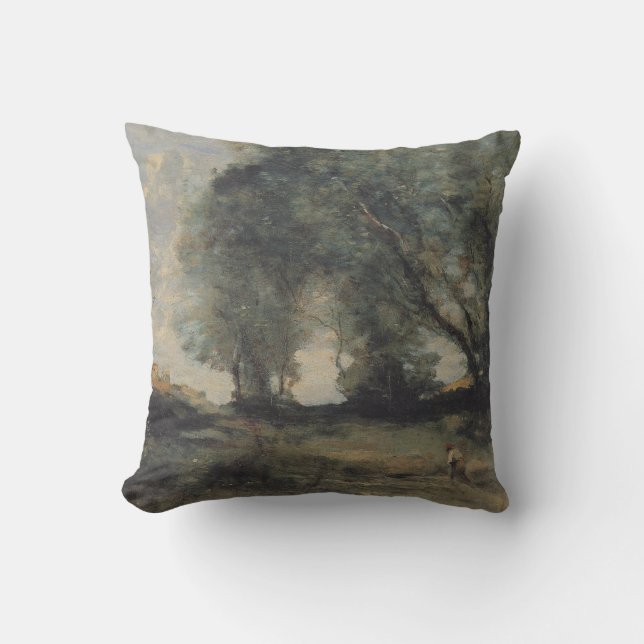 Landschap (Camille Corot) Kussen (Voorkant)