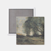 Landschap (Camille Corot) Magneet (Voorkant / Achterkant)