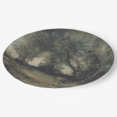 Landschap (Camille Corot) Papieren Bordje (Gekanteld)