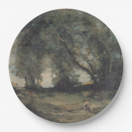 Landschap (Camille Corot) Papieren Bordje