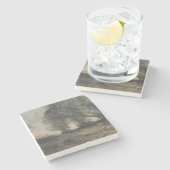 Landschap (Camille Corot) Stenen Onderzetter (Zijkant)